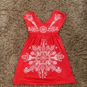 Coral swim cover up!